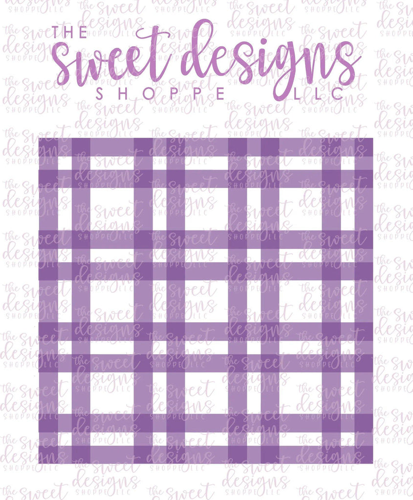 Stencils - Plaid Layered Stencils ( Set of 2 Stencils) V2 - The Sweet Designs Shoppe - Regular 5-1/2" x 5-1/2 - ALL, Christmas, Christmas / Winter, ChristmasTop15, Fall / Thanksgiving, halloween, Halloween set, Halloween Sets, lines, pattern, Plaid, Promocode, school, Stencil, stripes