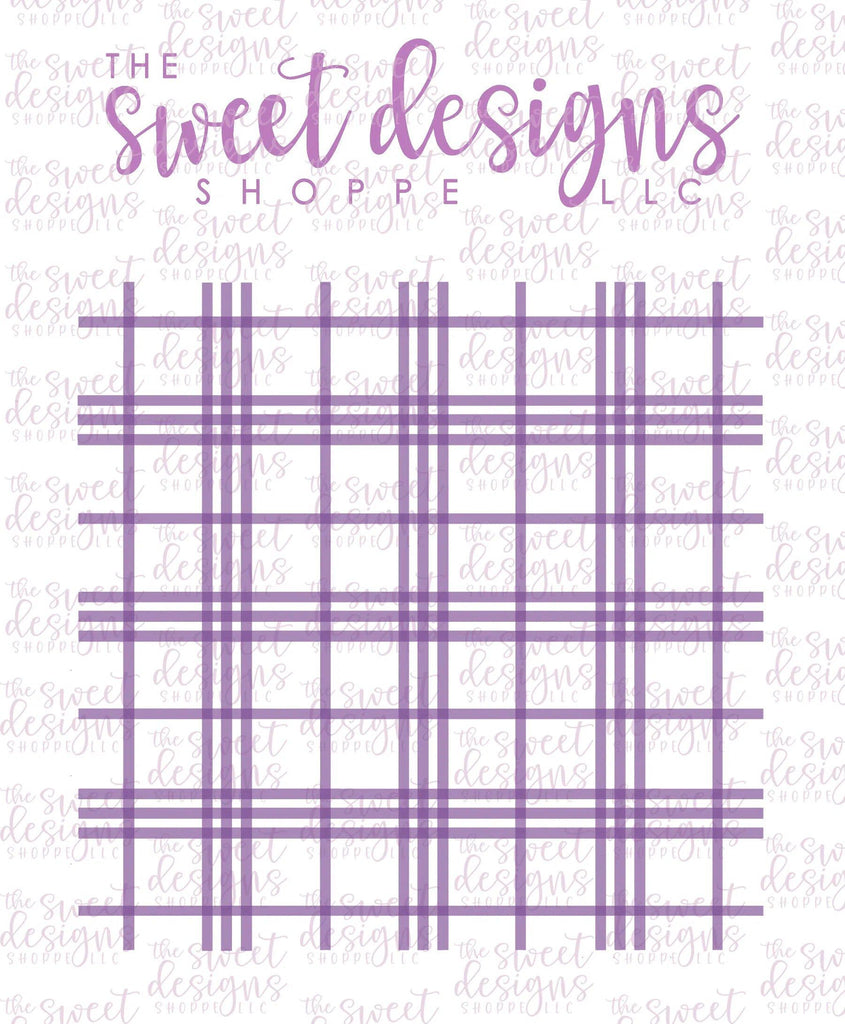 Stencils - Plaid Layered Stencils ( Set of 2 Stencils) V2 - The Sweet Designs Shoppe - Regular 5-1/2" x 5-1/2 - ALL, Christmas, Christmas / Winter, ChristmasTop15, Fall / Thanksgiving, halloween, Halloween set, Halloween Sets, lines, pattern, Plaid, Promocode, school, Stencil, stripes