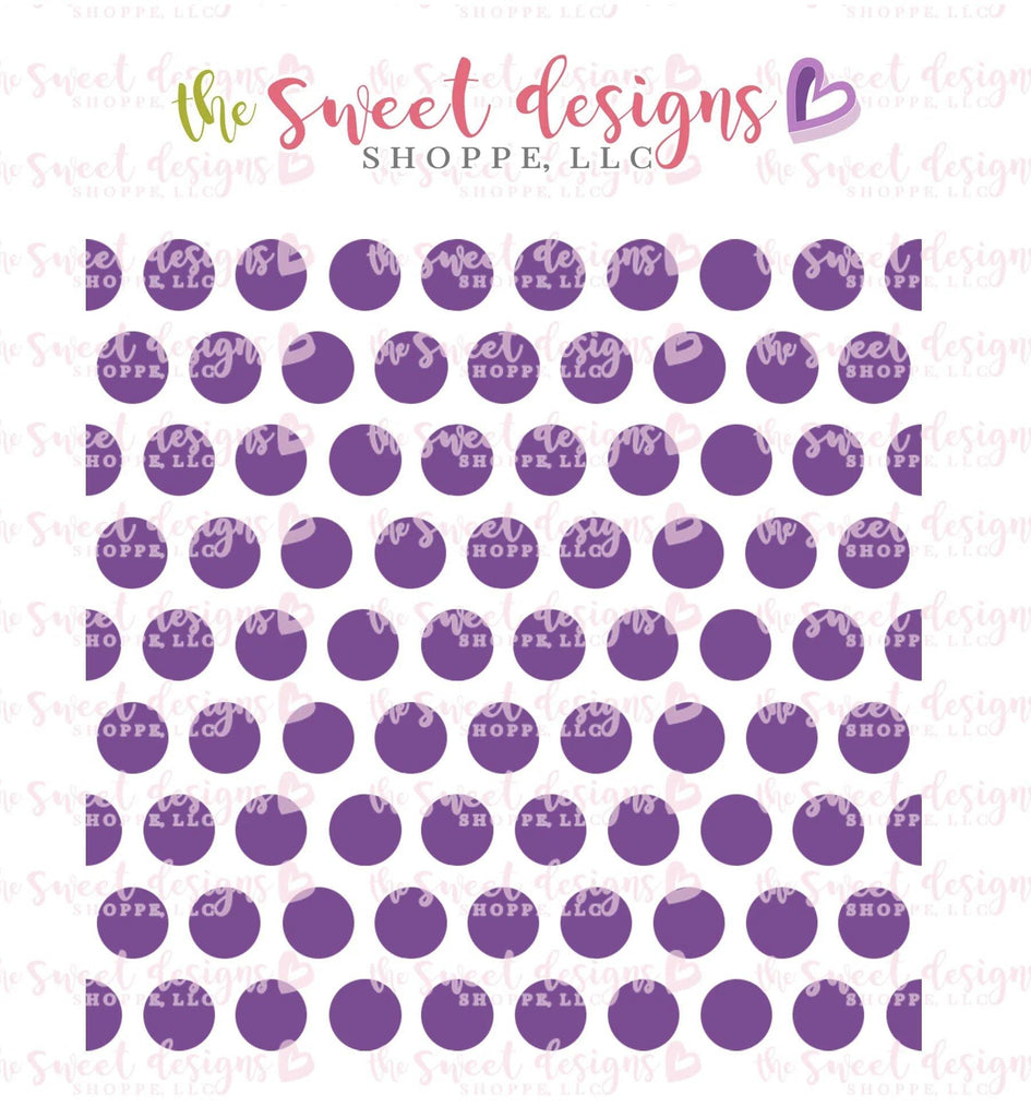 Stencils - Polkadot #4 Stencil - The Sweet Designs Shoppe - Regular 5-1/2" x 5-1/2 - ALL, Basic Shapes, Clearance, dots, pattern, polkadots, Promocode, Stencil