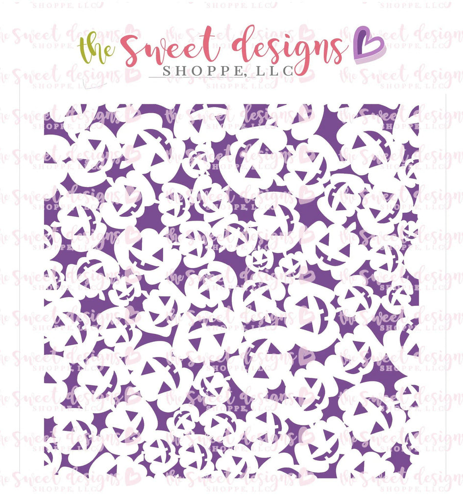 Stencils - Pumpkin Stencil - The Sweet Designs Shoppe - Regular 5-1/2" x 5-1/2 (Wording Size 4-3/4" Tall x 4-3/4" Wide) - ALL, Fall, Fall / Thanksgiving, halloween, Promocode, Stencil