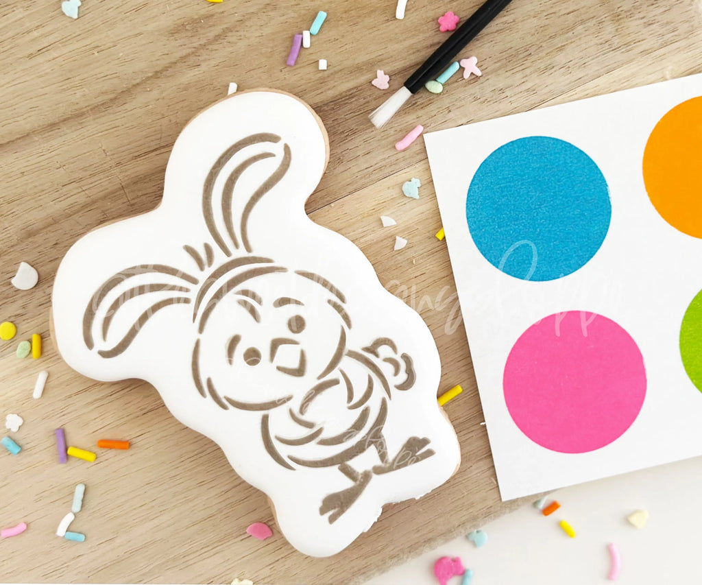 Stencils - PYOC Stencil - Bunny Chick - Stencil - The Sweet Designs Shoppe - 5-1/2" x 5-1/2 - ALL, Animal, Easter, Easter / Spring, easter collection 2019, Promocode, PYO, PYOC, Stencil