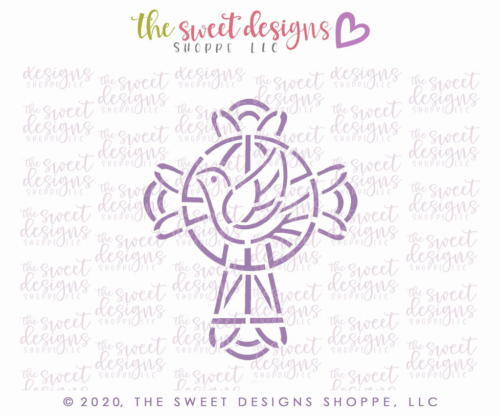 Stencils - PYOC Stencil - Cross - Stencil - The Sweet Designs Shoppe - Regular 5-1/2" x 5-1/2" - ALL, drawn with character, Easter, Easter / Spring, krista Heij-Barber, Promocode, PYO, PYOC, Stencil