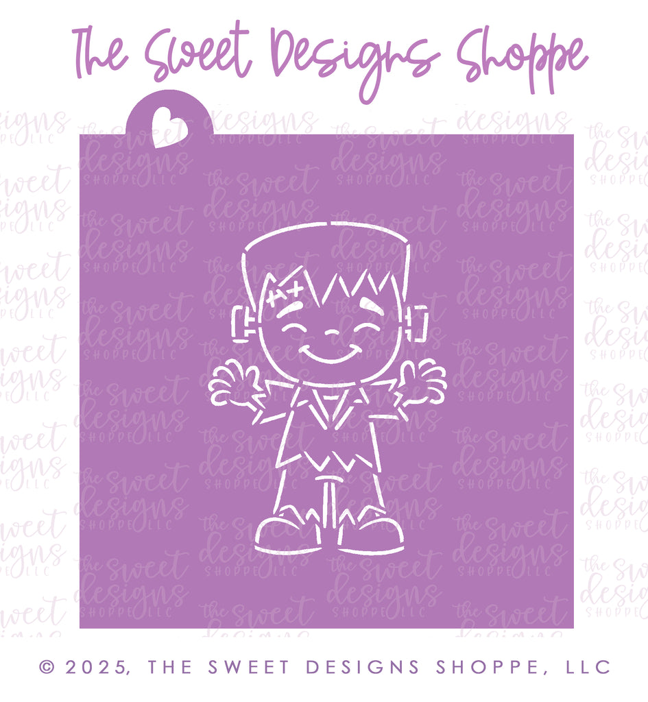 Stencils - PYOC Stencil - Cute Frankie - Stencil - The Sweet Designs Shoppe - TSDS - - ALL,halloween,Paint Your Own Cookie,Promocode,PYO,PYOC,Stencil