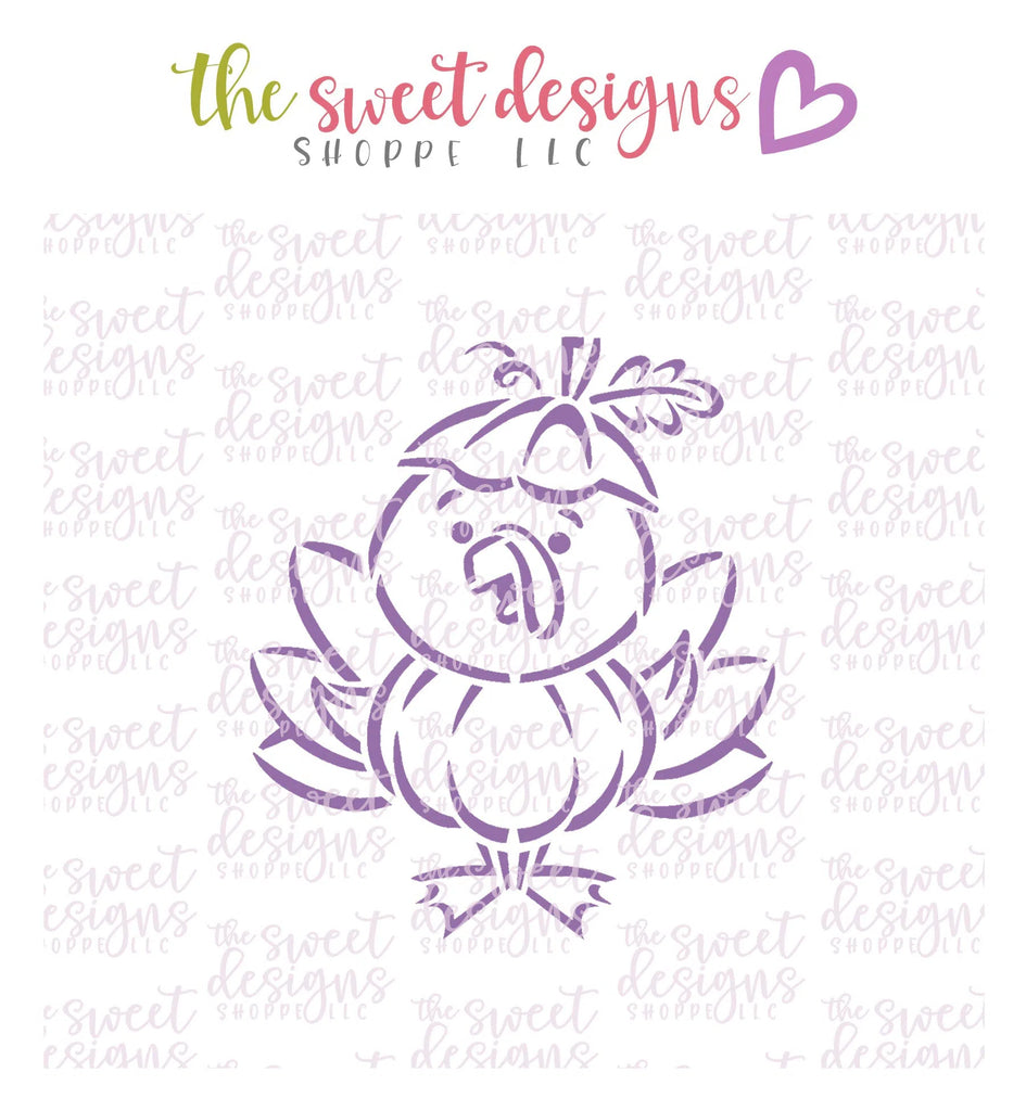 Stencils - PYOC Stencil - Pumpkin Turkey - Stencil - Sweet Designs Shoppe - Regular 5-1/2" x 5-1/2 - ALL, drawn with character, Fall / Thanksgiving, Promocode, PYO, PYOC, Stencil, thanksgiving