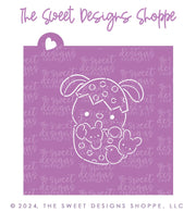 Stencils - PYOC Stencil - PYOC Bunny in Egg with Marshmallows- Stencil - The Sweet Designs Shoppe - TSDS - - ALL,Animal,Animals,Animals and Insects,Easter,Easter / Spring,Promocode,PYO,PYOC,Stencil
