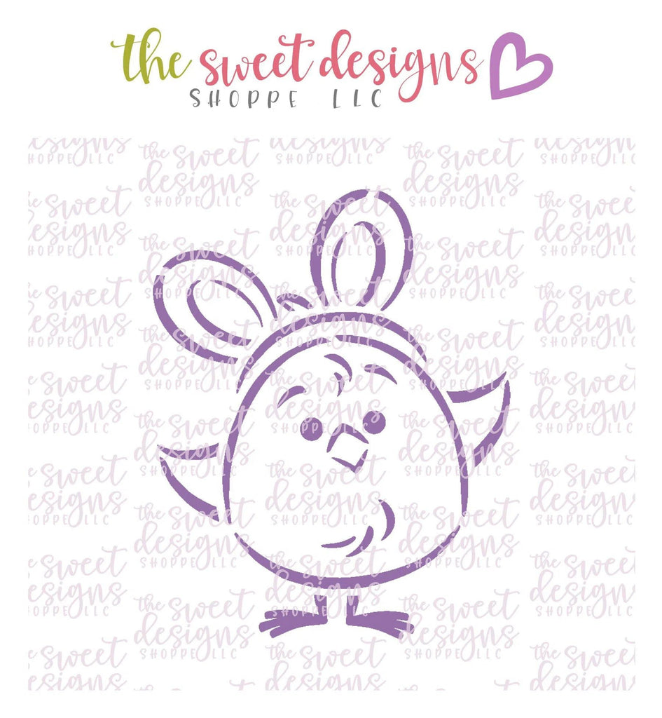 Stencils - PYOC Stencil - Round Bunny Chick - Stencil - The Sweet Designs Shoppe - TSDS - - ALL,Animal,Animals,Easter,Easter / Spring,Promocode,PYO,PYOC,Stencil