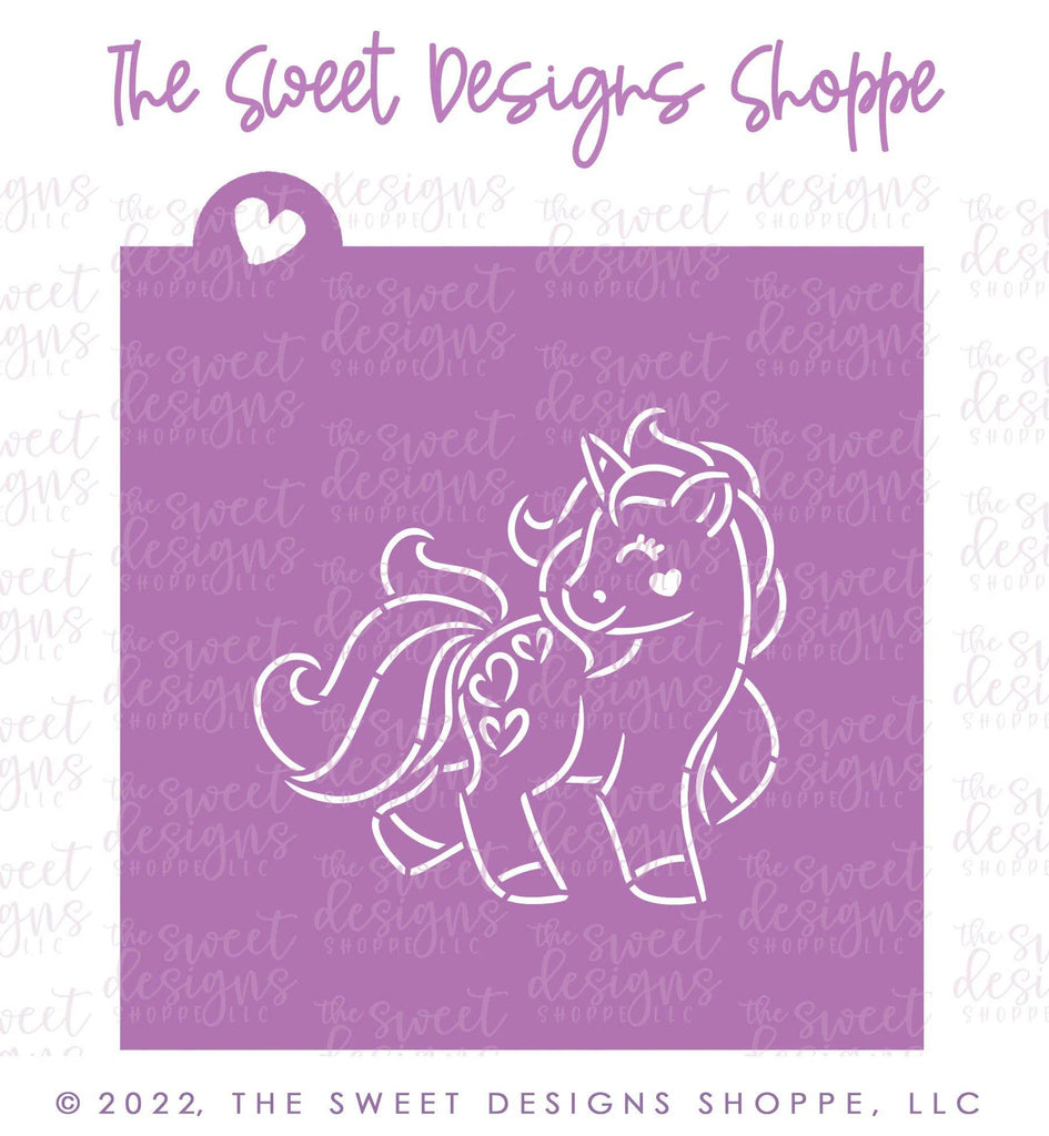 Stencils - PYOC Stencil - Unicorn - Stencil - The Sweet Designs Shoppe - TSDS - - ALL,Animal,Animals,Animals and Insects,drawn with character,Fantasy,Kids / Fantasy,Love,monster,Promocode,PYO,PYOC,Stencil,valentine,Valentine's