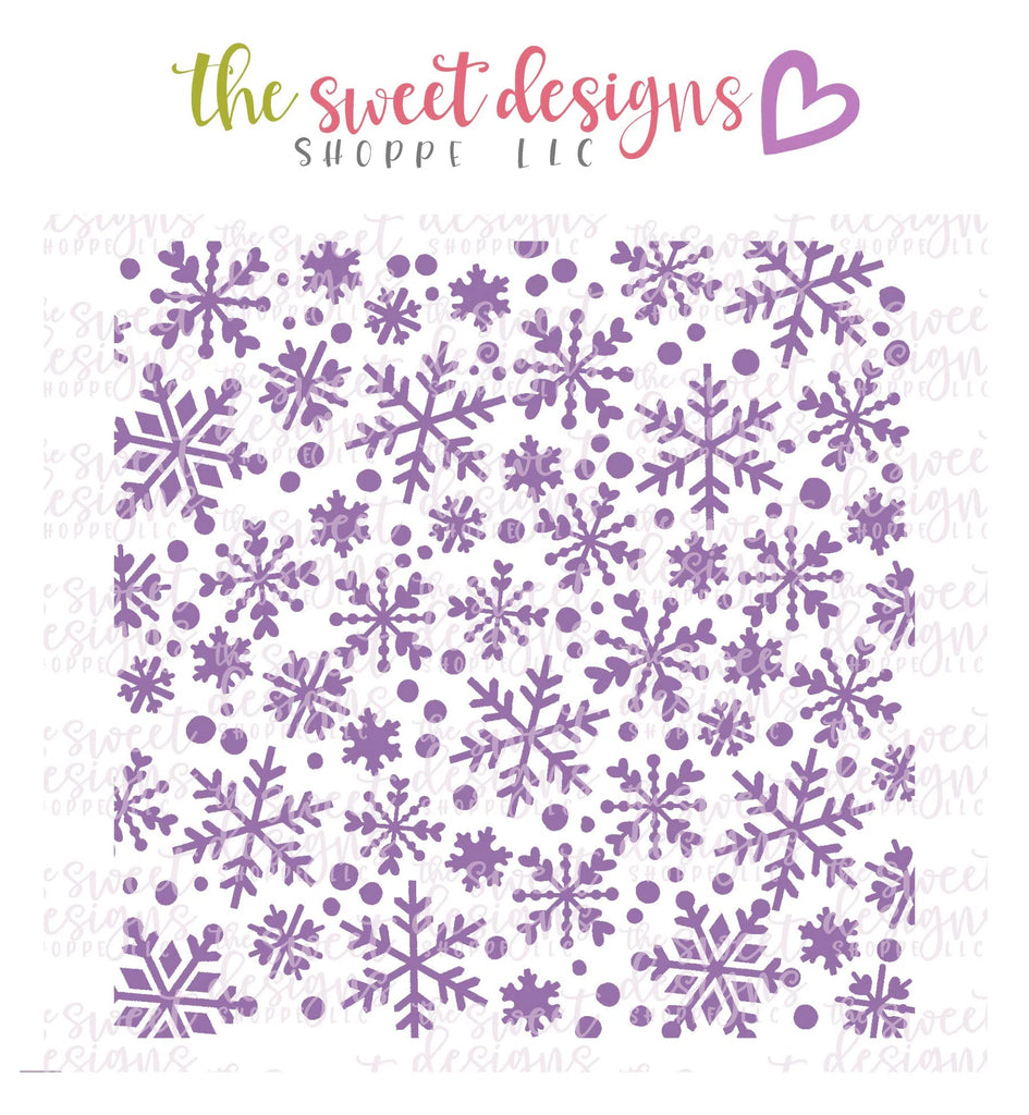 Stencils - SnowFlake Crystals - Stencil - Sweet Designs Shoppe - 5-1/2" x 5-1/2 - ALL, Christmas, Christmas / Winter, ChristmasTop15, floral, nativity, Nature, Promocode, snow, Stencil