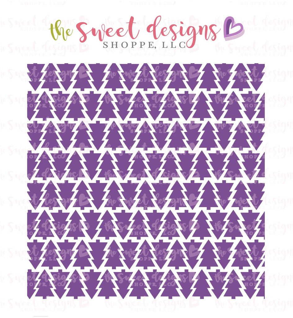 Stencils - ST Tree001 - Sweet Designs Shoppe - Regular 5-1/2" x 5-1/2 (Wording Size 4-3/4" Tall x 4-3/4" Wide) - ALL, Christmas, Christmas / Winter, Clearance, Nature, Promocode, Stencil