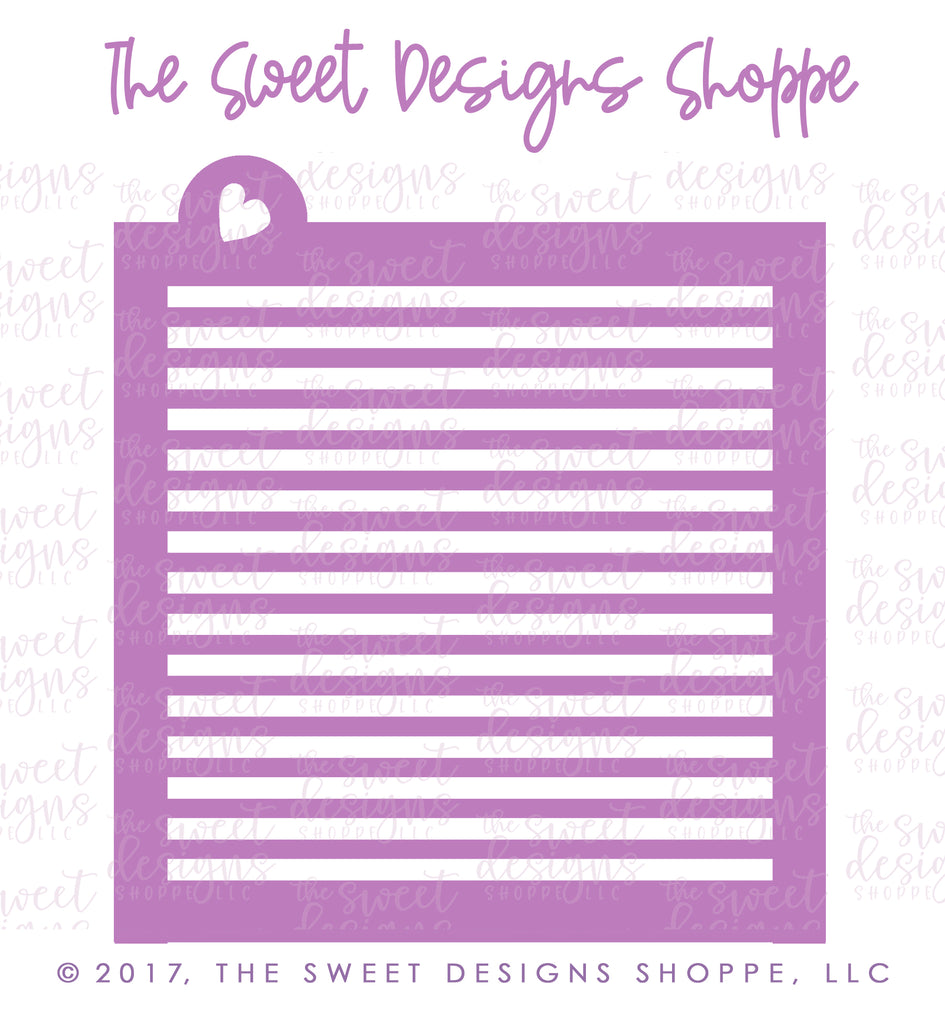 Stencils - Stripes #1 Stencil - (4mm On & 4mm off Wide Stripes) - The Sweet Designs Shoppe - TSDS - - ALL,Basic Shapes,lines,patterns,Promocode,Stencil,stripes