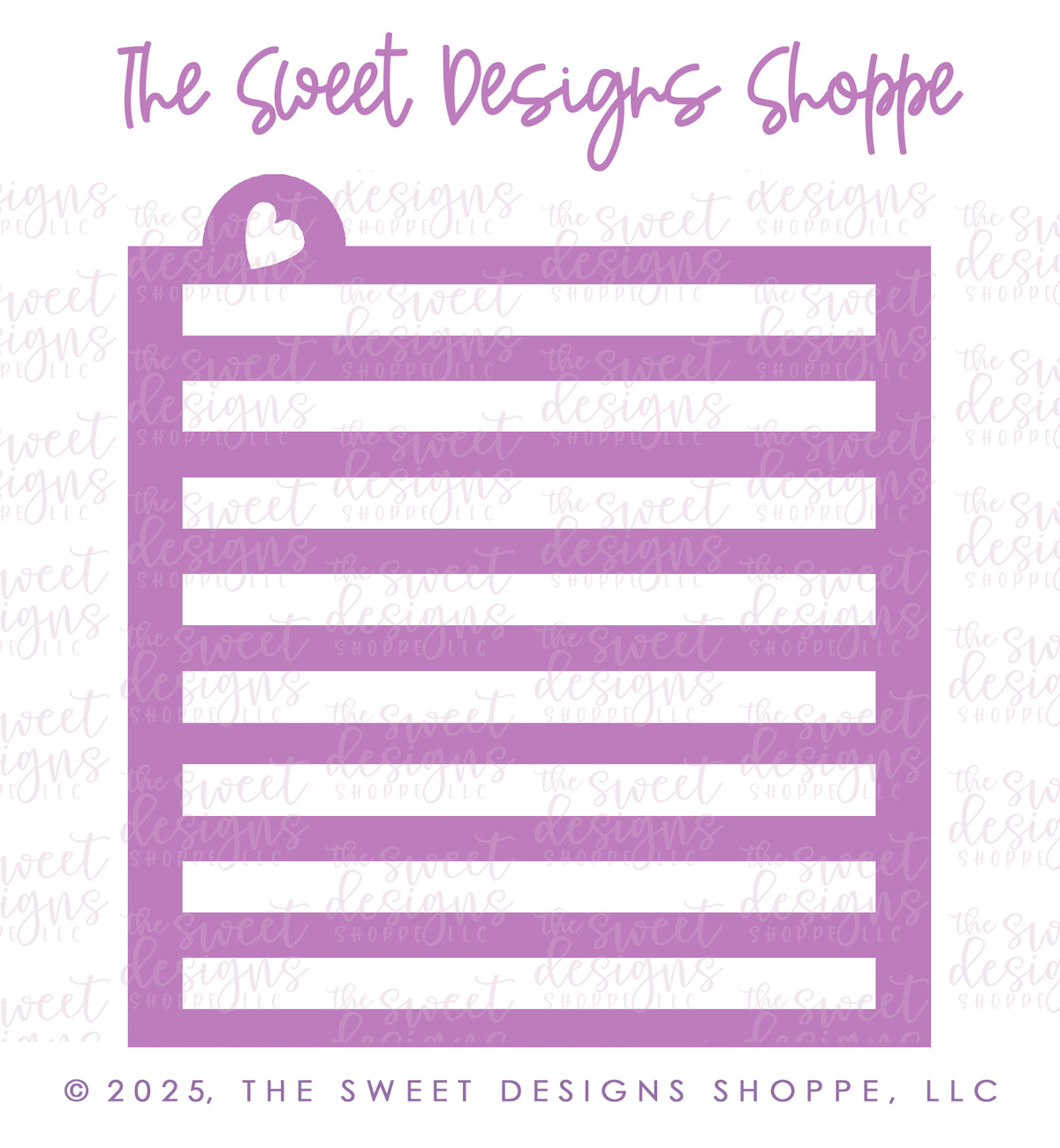 Stencils - Stripes #8 Stencil - (9mm On & 8mm Off Wide Stripes) - The Sweet Designs Shoppe - TSDS - - ALL,Basic Shapes,lines,patterns,Promocode,Stencil,stripes