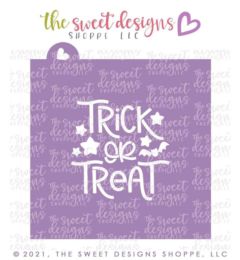 Stencils - Trick or Treat 2021 - Stencil - The Sweet Designs Shoppe - TSDS - - ALL,halloween,lettering,PLAQUES HANDLETTERING,Promocode,Stencil