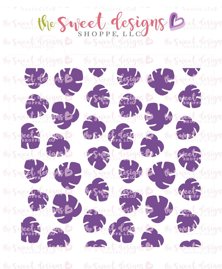 Stencils - Tropical Leaf #2 Stencil - The Sweet Designs Shoppe - Regular 5-1/2" x 5-1/2 - ALL, Flowers, patterns, Promocode, Stencil, Summer