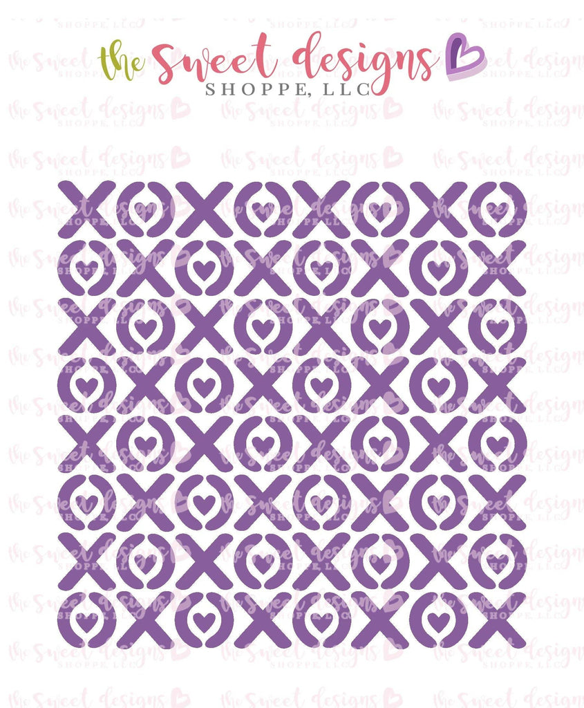 Stencils - XO XO Stencil - The Sweet Designs Shoppe - Regular 5-1/2" x 5-1/2 - ALL, Basic Shapes, Clearance, Hugs and Kisses, pattern, Promocode, Stencil, Valentines, XO XO, XOXO