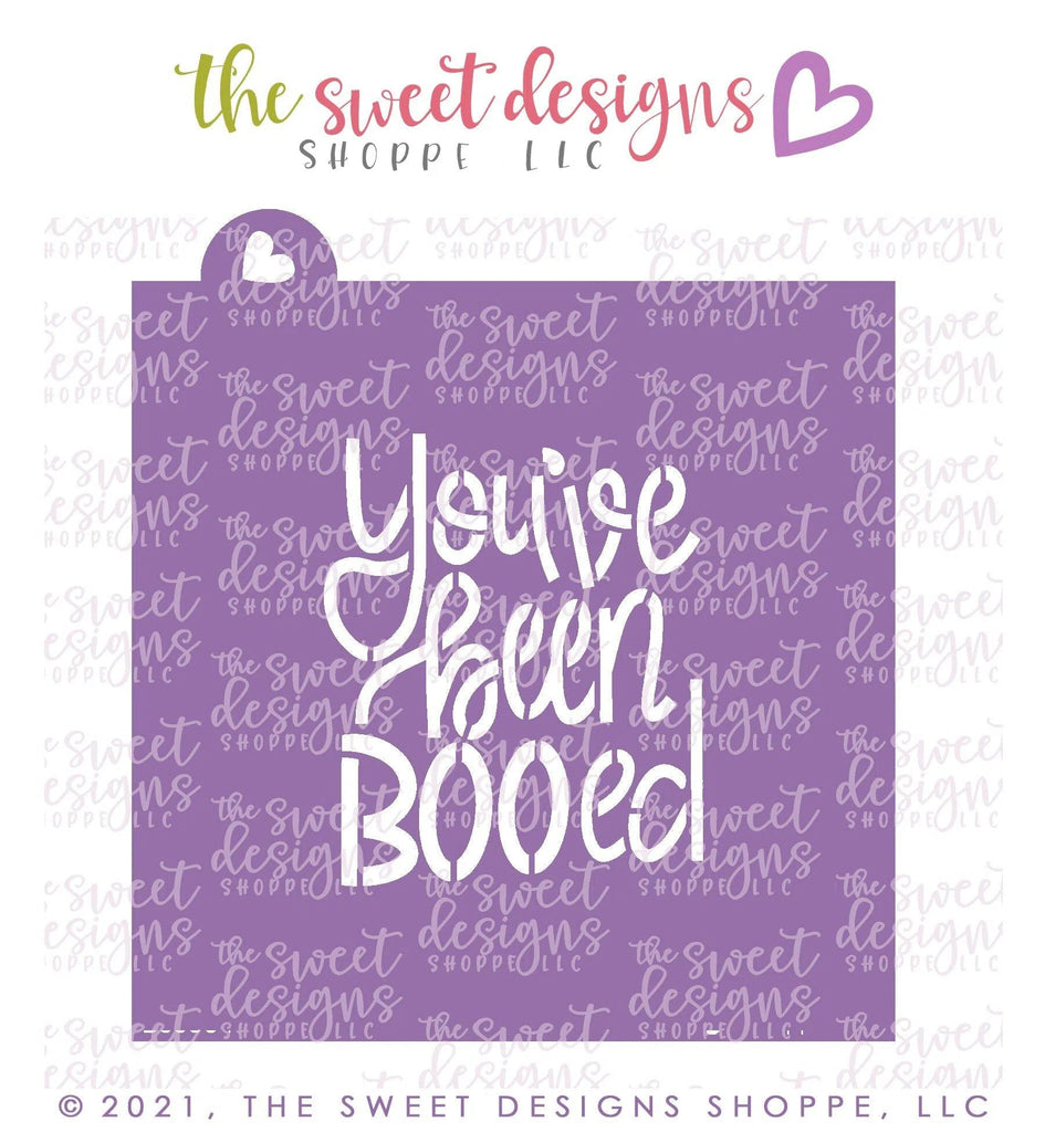 Stencils - You've been BOOed - Stencil - The Sweet Designs Shoppe - TSDS - - ALL,halloween,lettering,PLAQUES HANDLETTERING,Promocode,Stencil